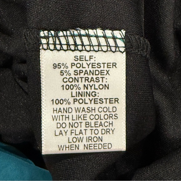 Kiyonna Valentina Illusion Dress In Teal - Picture 5 of 8